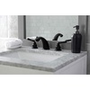 image:imageKingston Brass KB962 Magellan Widespread Bathroom Faucet 8Inch Adjustable Center Polished BrassMatte Black