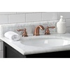 image:imageKingston Brass KB974AL Victorian Widespread Lavatory Faucet with Metal lever handle Polished Chrome and Polished Brass8Inch Adjustable CenterAntique Copper