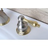 image:imageKingston Brass KB974AL Victorian Widespread Lavatory Faucet with Metal lever handle Polished Chrome and Polished Brass8Inch Adjustable CenterBrushed NickelPolished Brass
