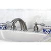 image:imageKingston Brass KB974AL Victorian Widespread Lavatory Faucet with Metal lever handle Polished Chrome and Polished Brass8Inch Adjustable CenterBrushed NickelPolished Chrome