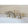 image:imageKingston Brass KB974AL Victorian Widespread Lavatory Faucet with Metal lever handle Polished Chrome and Polished Brass8Inch Adjustable CenterBrushed NickelPolished Brass