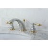 image:imageKingston Brass KB974AL Victorian Widespread Lavatory Faucet with Metal lever handle Polished Chrome and Polished Brass8Inch Adjustable CenterPolished ChromePolished Brass