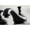 image:imageKingston Brass KS1161AX Heritage Widespread Lavatory Faucet with Metal Cross Handle Polished Chrome8Inch Adjustable CenterMatte Black
