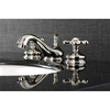 image:imageKingston Brass KS1161AX Heritage Widespread Lavatory Faucet with Metal Cross Handle Polished Chrome8Inch Adjustable CenterPolished Nickel