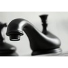 image:imageKingston Brass KS1162PL Heritage Widespread Lavatory Faucet with Porcelain Lever Handle Polished Brass8Inch Adjustable CenterMatte Black