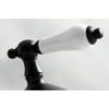 image:imageKingston Brass KS1162PL Heritage Widespread Lavatory Faucet with Porcelain Lever Handle Polished Brass8Inch Adjustable CenterMatte Black