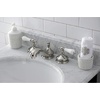 image:imageKingston Brass KS1162PL Heritage Widespread Lavatory Faucet with Porcelain Lever Handle Polished Brass8Inch Adjustable CenterPolished Nickel