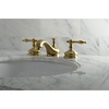 image:imageKingston Brass KS1166NL Heritage Widespread Bathroom Faucet Polished Nickel 55 x 35 x 275Brushed Brass