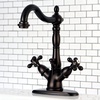 image:imageKingston Brass KS1437AX 4 in Centerset Bathroom Faucet Brushed BrassBrushed Brass