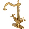 image:imageKingston Brass KS1437AX 4 in Centerset Bathroom Faucet Brushed BrassBrushed Brass
