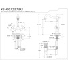 image:imageKingston Brass KS1437AX 4 in Centerset Bathroom Faucet Brushed BrassMatte Black