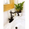 image:imageKingston Brass KS1437AX 4 in Centerset Bathroom Faucet Brushed BrassMatte Black