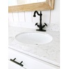 image:imageKingston Brass KS1437AX 4 in Centerset Bathroom Faucet Brushed BrassMatte Black