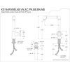 image:imageKingston Brass KS144RXBB Belknap SingleHandle Bathroom Faucet with Push PopUp Brushed BrassAntique Brass