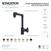 image:imageKingston Brass KS144RXBB Belknap SingleHandle Bathroom Faucet with Push PopUp Brushed BrassBrushed Nickel