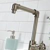 image:imageKingston Brass KS144RXBB Belknap SingleHandle Bathroom Faucet with Push PopUp Brushed BrassBrushed Nickel