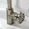 image:imageKingston Brass KS144RXBB Belknap SingleHandle Bathroom Faucet with Push PopUp Brushed BrassBrushed Nickel
