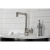 image:imageKingston Brass KS144RXBB Belknap SingleHandle Bathroom Faucet with Push PopUp Brushed BrassPolished Nickel