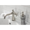 image:imageKingston Brass KS154BXCP Nautical SingleHandle Bathroom Faucet with Push PopUp Polished ChromePolished Nickel