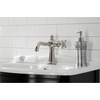 image:imageKingston Brass KS154BXCP Nautical SingleHandle Bathroom Faucet with Push PopUp Polished ChromePolished Nickel