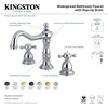 image:imageKingston Brass KS1971BX 8 in Widespread Bathroom Faucet Polished ChromeMatte Black
