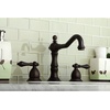 image:imageKingston Brass KS1972AL Heritage Widespread Lavatory Faucet with Metal lever handle Polished Brass8Inch Adjustable CenterOil Rubbed Bronze