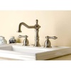 image:imageKingston Brass KS1972AL Heritage Widespread Lavatory Faucet with Metal lever handle Polished Brass8Inch Adjustable CenterOil Rubbed Bronze