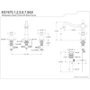 image:imageKingston Brass KS1972AX Heritage Widespread Lavatory Faucet with Metal Cross Handle Polished Brass 8Inch Adjustable CenterBrushed Nickel