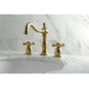 image:imageKingston Brass KS1972AX Heritage Widespread Lavatory Faucet with Metal Cross Handle Polished Brass 8Inch Adjustable CenterOil Rubbed Bronze