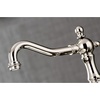 image:imageKingston Brass KS1972AX Heritage Widespread Lavatory Faucet with Metal Cross Handle Polished Brass 8Inch Adjustable CenterPolished Nickel