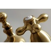 image:imageKingston Brass KS3605AX Restoration 4Inch Centerset Lavatory Faucet with Metal Cross Handle Oil Rubbed Bronze  OilRubbed BronzeBrushed Brass