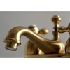 image:imageKingston Brass KS3605AX Restoration 4Inch Centerset Lavatory Faucet with Metal Cross Handle Oil Rubbed Bronze  OilRubbed BronzeBrushed Brass