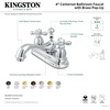 image:imageKingston Brass KS3605AX Restoration 4Inch Centerset Lavatory Faucet with Metal Cross Handle Oil Rubbed Bronze  OilRubbed BronzePolished Brass