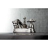image:imageKingston Brass KS3605AX Restoration 4Inch Centerset Lavatory Faucet with Metal Cross Handle Oil Rubbed Bronze  OilRubbed BronzePolished Nickel