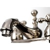 image:imageKingston Brass KS3605AX Restoration 4Inch Centerset Lavatory Faucet with Metal Cross Handle Oil Rubbed Bronze  OilRubbed BronzePolished Nickel