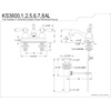 image:imageKingston Brass KS3607AL Restoration 4 Centerset Bathroom Faucet Brushed Brass638 x 45 x 306Brushed Nickel