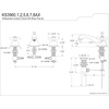 image:imageKingston Brass KS3967AX 8 in Widespread Bathroom Faucet Brushed BrassPolished Chrome