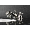 image:imageKingston Brass KS3967AX 8 in Widespread Bathroom Faucet Brushed BrassPolished Nickel