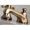 image:imageKingston Brass KS4463BX 8 in Widespread Bathroom Faucet Antique BrassPolished Chrome