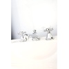 image:imageKingston Brass KS4463BX 8 in Widespread Bathroom Faucet Antique BrassPolished Chrome