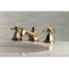 image:imageKingston Brass KS4463BX 8 in Widespread Bathroom Faucet Antique BrassPolished Chrome