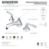 image:imageKingston Brass KS4466HL Metropolitan Widespread Bathroom Faucet Polished NickelPolished Nickel