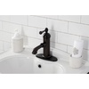 image:imageKingston Brass KS7411BL Paris Single Lever Handle Bathroom Faucet Polished ChromeOil Rubbed Bronze