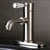 image:imageKingston Brass KS7411DPL Paris Single Porcelain Lever Handle Bathroom Faucet Polished ChromeBrushed Nickel