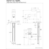 image:imageKingston Brass KS7411DPL Paris Single Porcelain Lever Handle Bathroom Faucet Polished ChromePolished Chrome
