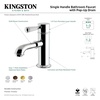 image:imageKingston Brass KS7411DPL Paris Single Porcelain Lever Handle Bathroom Faucet Polished ChromePolished Chrome