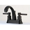 image:imageKingston Brass KS8612DL 4 in Centerset Bathroom Faucet Polished BrassBrushed Nickel