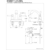 image:imageKingston Brass KS8612DL 4 in Centerset Bathroom Faucet Polished BrassPolished Brass
