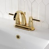 image:imageKingston Brass KS8612DL 4 in Centerset Bathroom Faucet Polished BrassPolished Brass