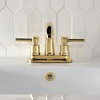 image:imageKingston Brass KS8612DL 4 in Centerset Bathroom Faucet Polished BrassPolished Brass